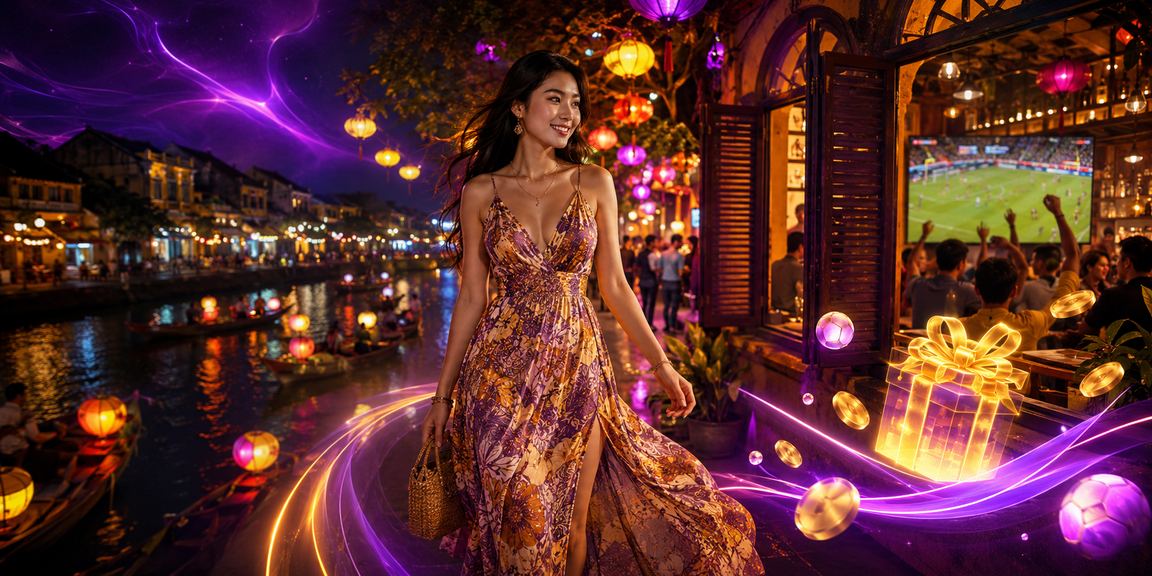 Người dùng tham khảo chiến thuật cá cược tại quán cà phê Hội An